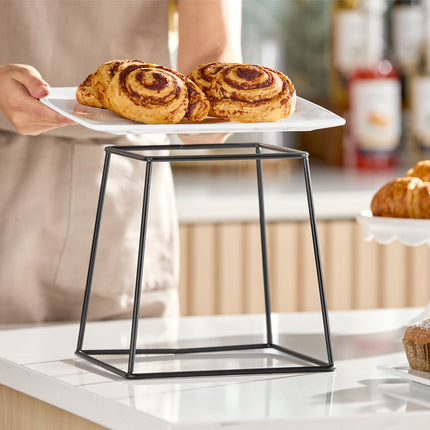 Giá trưng bày kim loại vuông đen Acopa 23 cm