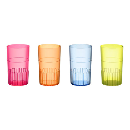 Ly shot nhựa cứng Fineline Quenchers 4115-MIX 44 ml màu neon phối trộn - Thùng 300 cái