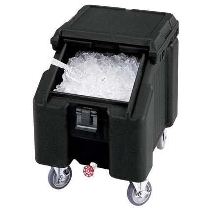 Thùng đá di động nắp trượt đen Cambro ICS100L110 SlidingLid - Sức chứa 100 lb (45 kg)