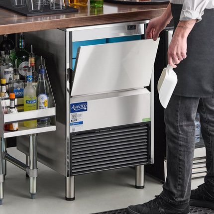 Máy làm đá viên gầm quầy làm lạnh bằng gió Avantco Ice Diamond EUC-F-160-A thùng 20 kg - 115V