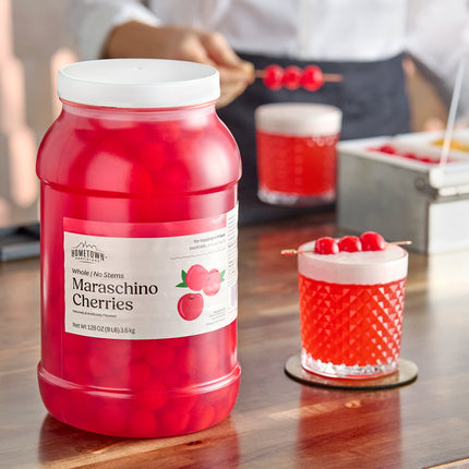 Cherry maraschino không cuống Hometown Provisions 3,8 lít - Thùng 4 chai