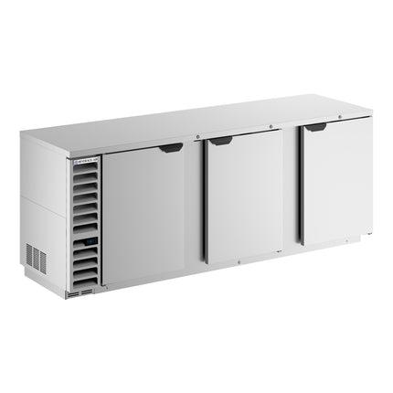 Tủ mát quầy bar cửa đặc chiều cao quầy thép không gỉ Beverage-Air BB94HC-1-S 241 cm