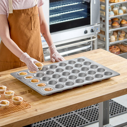 Khuôn muffin/cupcake thép mạ nhôm phủ men Baker's Lane 35 khuôn 112 ml - 46 x 66 cm
