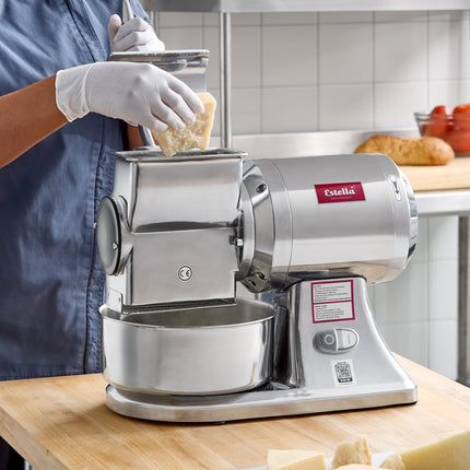 Máy nạo phô mai cứng điện Estella CG112NB 1,5 kg/phút - 110V, 1 1/2 hp
