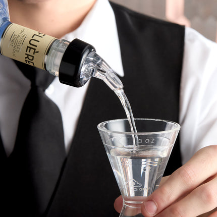 Vòi rót rượu định lượng 3 bi Acopa 44 ml có vòng cổ - Thùng 12 cái