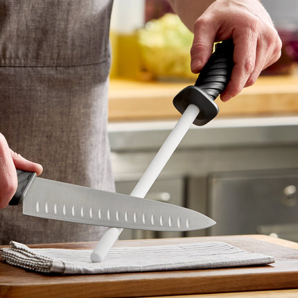 Thanh mài dao tròn bằng gốm Schraf 25,4 cm cán TPRgrip