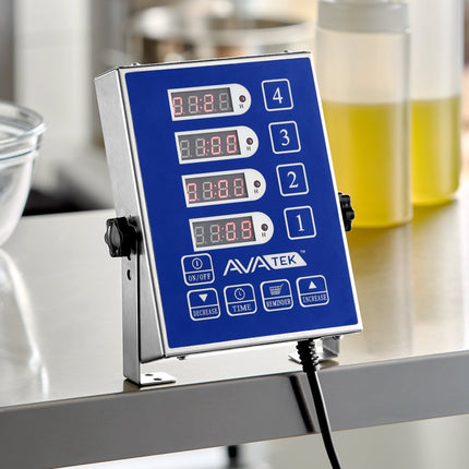 Đồng hồ hẹn giờ nhà bếp điện tử 4 kênh 99 phút AvaTek - 110V