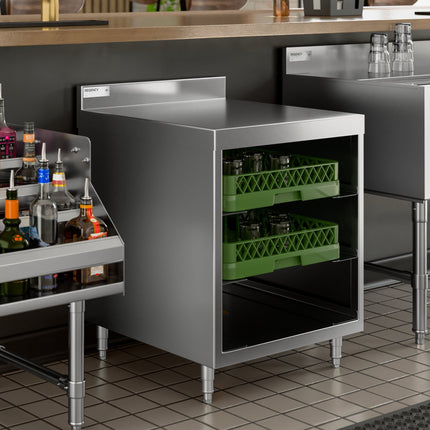 Tủ lưu trữ giá cốc mặt phẳng inox Regency 58 x 61 cm