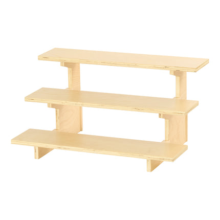 Kệ trưng bày 3 tầng bằng gỗ bạch dương tự nhiên Cal-Mil Logan 25230-93 74 x 47 x 39 cm, mảnh thẳng