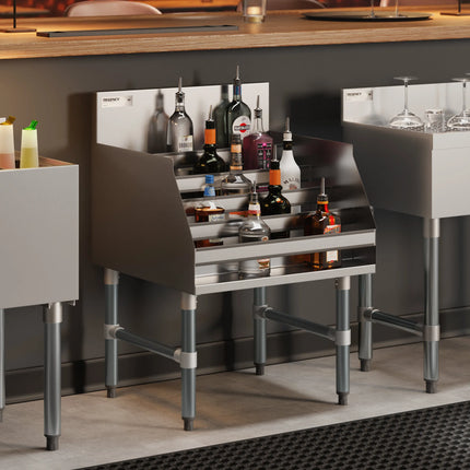 Giá trưng bày rượu 5 tầng inox Regency 61 cm - sâu 58 cm