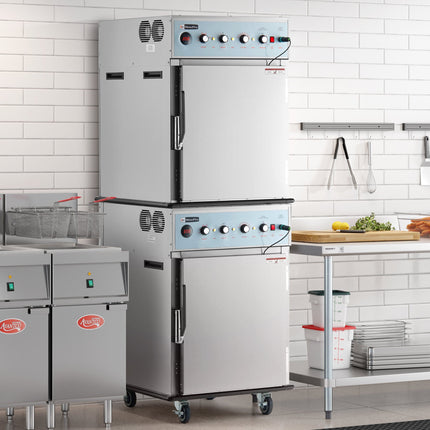 Lò nấu và giữ nóng Cooking Performance Group SlowPro CHSP2SM xếp chồng có chức năng hun khói - 208/240V, 2250/3000W