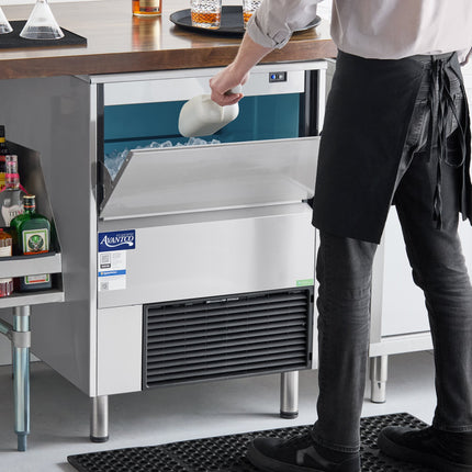 Máy làm đá viên đầy giải nhiệt gió gầm quầy Avantco Ice Diamond EUC-F-230-A kèm thùng chứa 35 kg - 101 kg, 115V