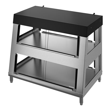 Tủ trưng bày món nóng kiểm soát độ ẩm 2 tầng Vollrath HHM-3P 107 cm, phục vụ hai chiều - 208-240V
