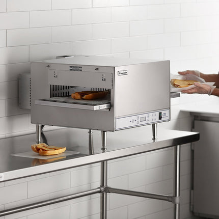 Lò băng chuyền Lincoln V2500-4/1346 127 cm Ventless Quiet kỹ thuật số để bàn Impinger điện Conveyor Oven với Push-nút Co