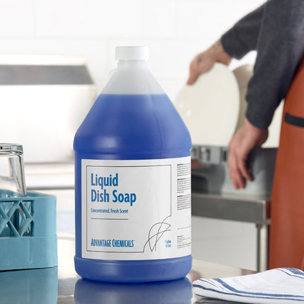 Nước rửa ly Advantage Chemicals 3,8 lít / 3,8 lít Fresh đậm đặc nước rửa chén - Thùng 4 cái