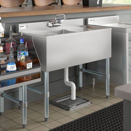 Bồn rửa quầy bar 1 ngăn Regency 91 x 48 cm có 2 bàn thoát nước