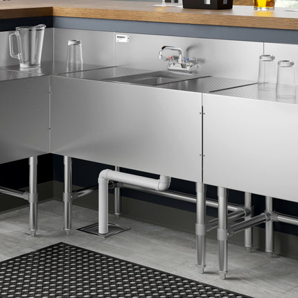 Bồn rửa quầy bar một chậu Regency Spec Line hai mặt ráo 30 cm có vòi 48 x 91 cm