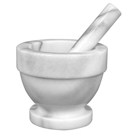 Bộ cối chày đá cẩm thạch Thunder Group 13 cm màu trắng