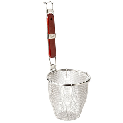 Rổ lọc / chần inox Thunder Group 14 x 14 cm cán gỗ