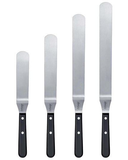 Dao Phết Kem Trang Trí Cong Louis Tellier 735111500 15.2 cm Lưỡi Thép Không Gỉ Tay Cầm Nhựa Đen