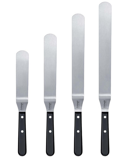 Dao Phết Kem Trang Trí Cong Louis Tellier 735112500 25.4 cm Lưỡi Thép Không Gỉ Tay Cầm Nhựa Đen
