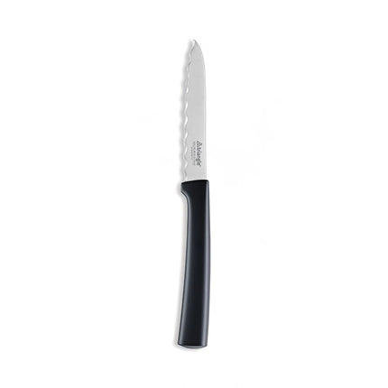 Dao Cắt Cà Chua Răng Cưa Louis Tellier Lưỡi Thép Không Gỉ Lượn Sóng & Tay Cầm Nhựa Đen (761891000)