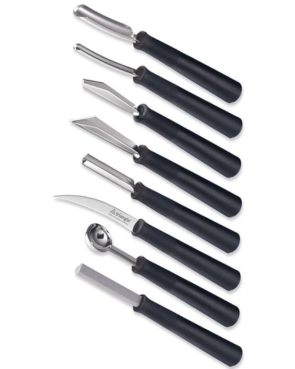 Bộ Dụng Cụ Tạc Chuyên Nghiệp 8 Món Louis Tellier 908180802 Túi Cuộn Nylon