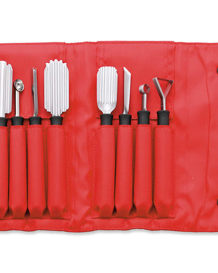Bộ Dụng Cụ Chạm Khắc Louis Tellier 908310802 8 Món Túi Cuộn Nylon
