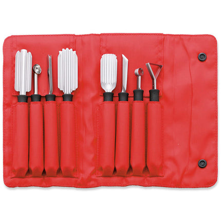 Bộ Dụng Cụ Chạm Khắc Louis Tellier 908310802 8 Món Túi Cuộn Nylon