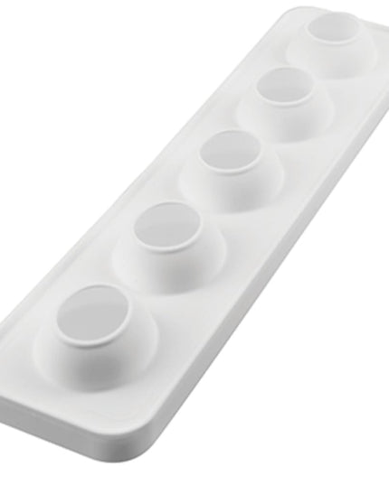 Khuôn Pera & Fico Silikomart PERAFICO115 5 Ngăn Silicone Trắng
