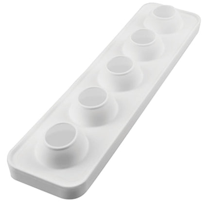 Khuôn Pera & Fico Silikomart PERAFICO115 5 Ngăn Silicone Trắng