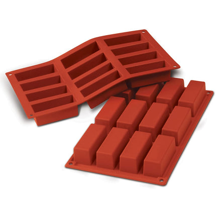 Khuôn Bánh Silikomart SF026 12 Ngăn Silicone Đỏ