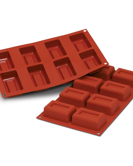 Khuôn Lingotto Silikomart SF091 8 Ngăn Silicone Đỏ