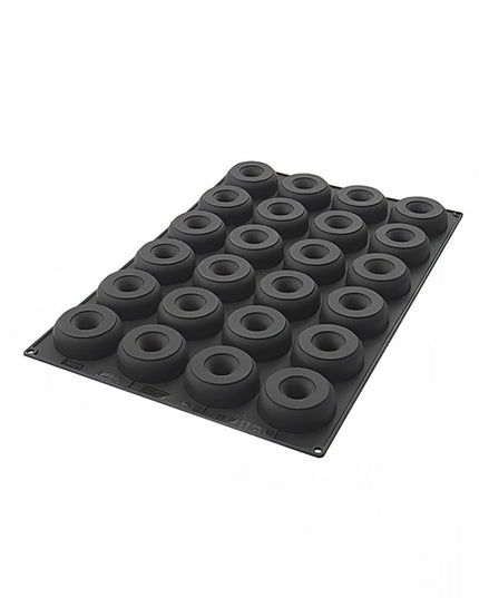 Khuôn Donut Silikomart SQ059 24 Ngăn Silicone Đen