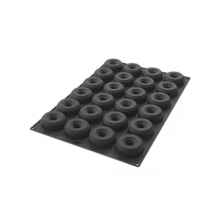 Khuôn Donut Silikomart SQ059 24 Ngăn Silicone Đen