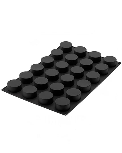 Khuôn Cylinder Silikomart SQ060 24 Ngăn Silicone Đen