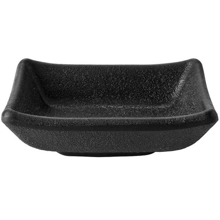 Chén nước chấm chữ nhật melamine đen Elite Global Solutions JWT57 Zen Kozara 50 ml - Thùng 6 cái