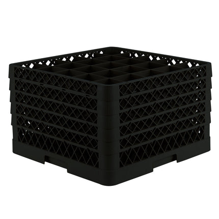 Giá đựng ly 25 ngăn màu đen Vollrath Traex® TR6BBBBA cỡ đầy đủ cao 27,9 cm