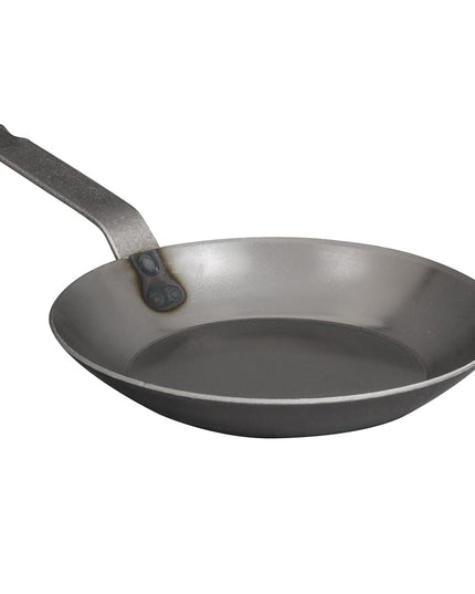 Chảo Chiên Thép Carbon Matfer Bourgeat 062004 27.9 cm Tay Cầm Kim Loại Đặc Màu Đen