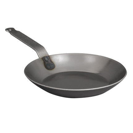 Chảo Chiên Thép Carbon Matfer Bourgeat 062004 27.9 cm Tay Cầm Kim Loại Đặc Màu Đen