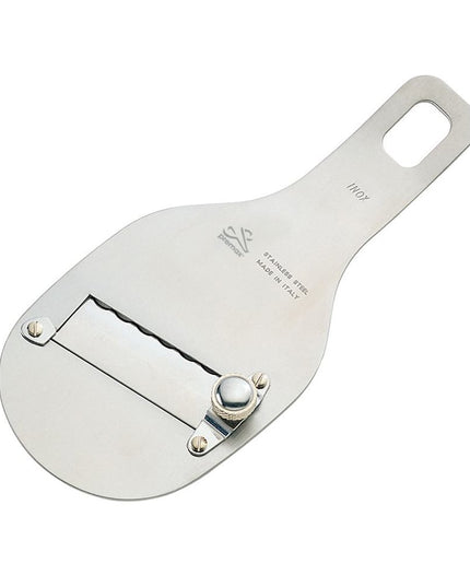 Matfer Bourgeat 072595 Dụng Cụ Thái Nấm Truffle 18.4 cm Bánh Xe Điều Chỉnh Độ Dày Thép Không Gỉ