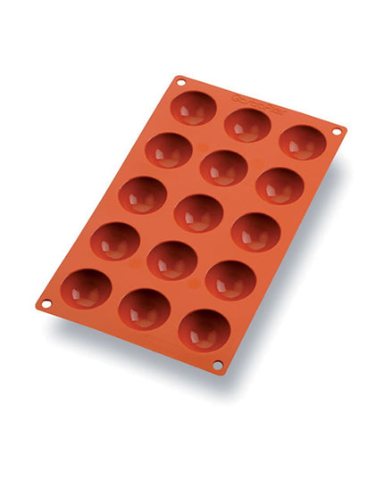 Khuôn Bán Cầu Mini Matfer Bourgeat 257901 Gastroflex® 15 Ngăn Silicone