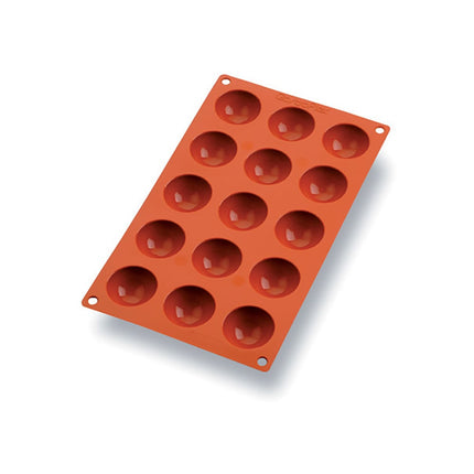 Khuôn Bán Cầu Mini Matfer Bourgeat 257901 Gastroflex® 15 Ngăn Silicone