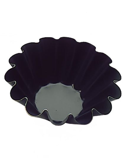 Khuôn Bánh Brioche Matfer Bourgeat 330134 Exopan® Tròn 16.1 cm 14 Rãnh Cao 6.4 cm Chống Dính Thép