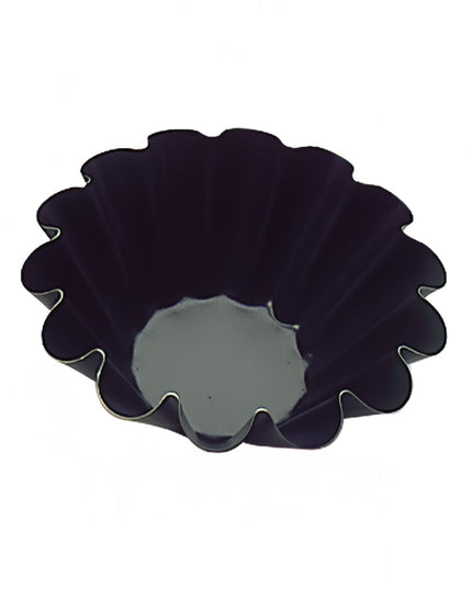 Khuôn Bánh Brioche Matfer Bourgeat 330135 Exopan 17.8 cm Tròn 14 Rãnh Cao 7.3 cm Chống Dính Thép