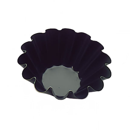 Khuôn Bánh Brioche Matfer Bourgeat 330135 Exopan 17.8 cm Tròn 14 Rãnh Cao 7.3 cm Chống Dính Thép