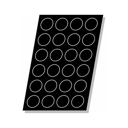 Khuôn Muffin Sasa Demarle 24 Ngăn Silicone Đen (336019)