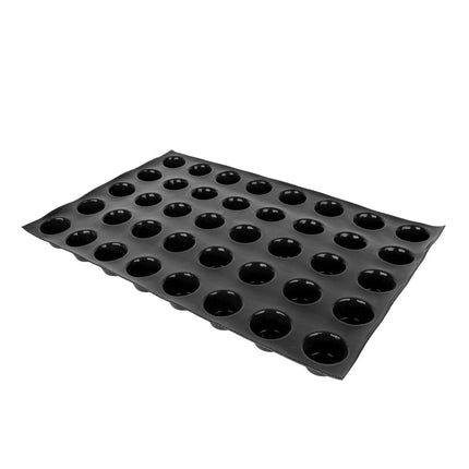 Khuôn Muffin Mini Sasa Demarle 40 Ngăn Silicone Đen (336023)