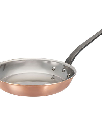 Chảo Rán Tròn Đồng Matfer Bourgeat 369028 27.9 cm Tay Kim Loại Đặc