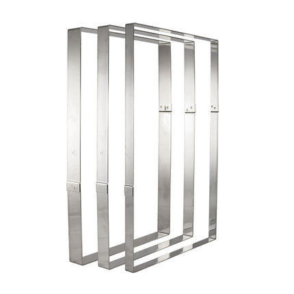 Khung Bánh Chữ Nhật Matfer Bourgeat 371003 58 cm x 38 cm x 3.5 cm Thép Không Gỉ